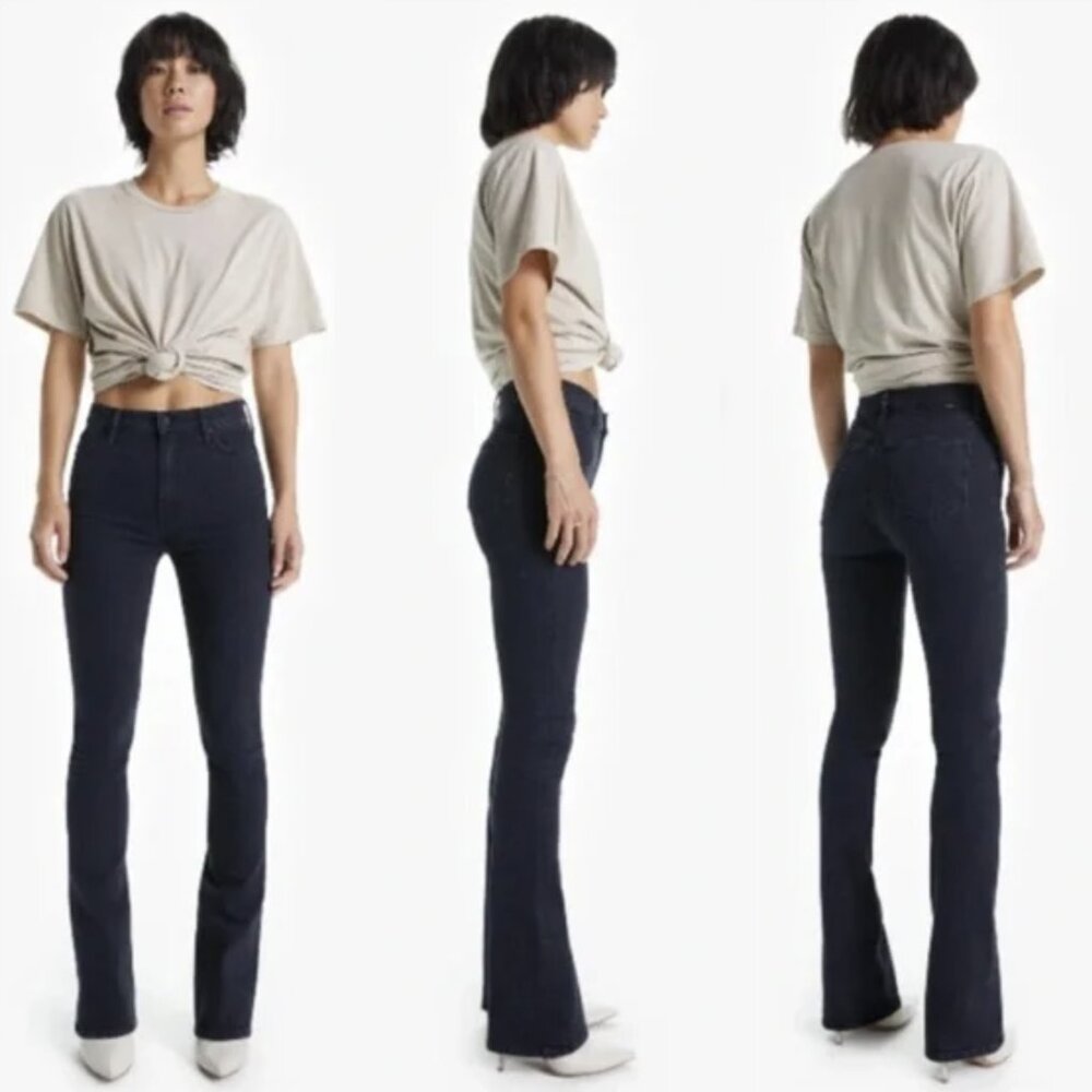 MOTHER black Flare Jeans